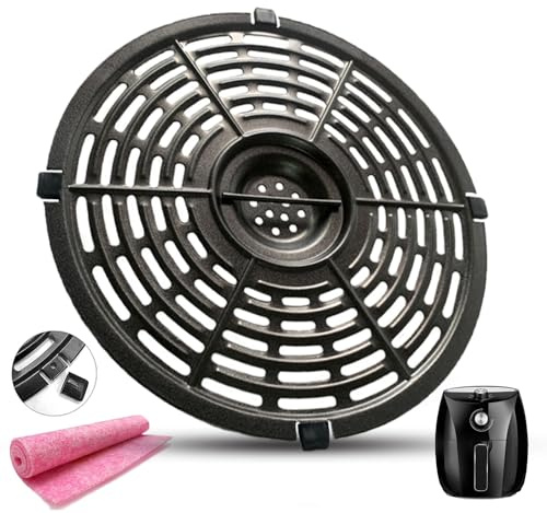 QLRGNE 3.7QT Air Fryer Grill Plate Pan for Gowise USA Chefman Crux Air Fryers, Premium Air Fryer Crisper Plate Tray Rack Grate Insert Shelf for 3.7QT Air Fryer, Double-layer Nonstick, Dishwasher Safe