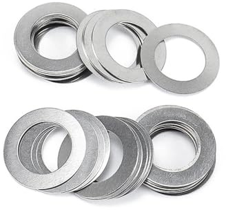 Lot de 10 rondelles de calage ultra fines de 0,2 mm d'épaisseur, diamètre extérieur de 13 à 50 mm, for vis, diamètre intérieur de 9 à 40 mm, assortiment de petites rondelles plates(M13x19)