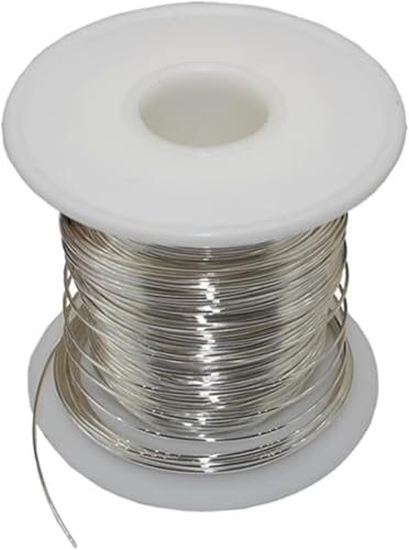 BULINO Filo d'Argento Bendy Craft Filo d'Argento Puro Lunghezza 1 Metro, Filo Metallico Morbido Diametro 0,85-1 mm Adatto for Artigianato e Applicazioni industriali, Diametro 0,9 mm(Diameter 0.85mm)