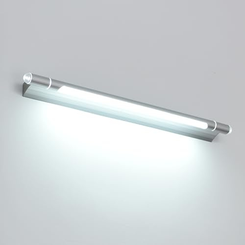 TZSMUM LED Spiegellampe Bad Wandlampe 270° Drehbare Wandleuchte Spiegellampe Wandbeleuchtung Moderne Indoor Wandleuchten Lange Aluminium für Badezimmer Schrankleuchte Schlafzimmer (Weißes Licht,60cm)