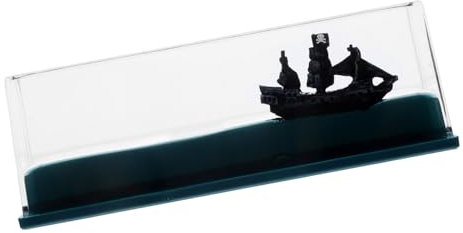 Cabilock Fluid Drift Bottle Modell Desktop Ornament Wave Briefbeschwerer Acryl Figur