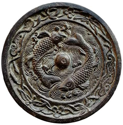 Reiner Kupferspiegel, Vier Biestbronzespiegel, antikes Messing -Antike, Verschiedene Stilstile