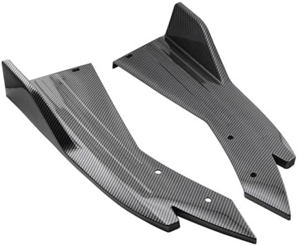 Auto Seitenschweller Für KIA Für Optima Für Stinger Für GT 48 Cm Universal Hinten Stoßstange Canards Splitter Diffusor Schutz Body Kits Auto Seitenschürze(Carbon Fiber Look)