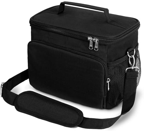 KANGSIT 9L Insulated Lunch Bag, Fits 12 Cans, Large Soft Cooler Tote | Leakproof, Lightweight & Foldable, Ideal for Work, Travel, Picnic & Beach
