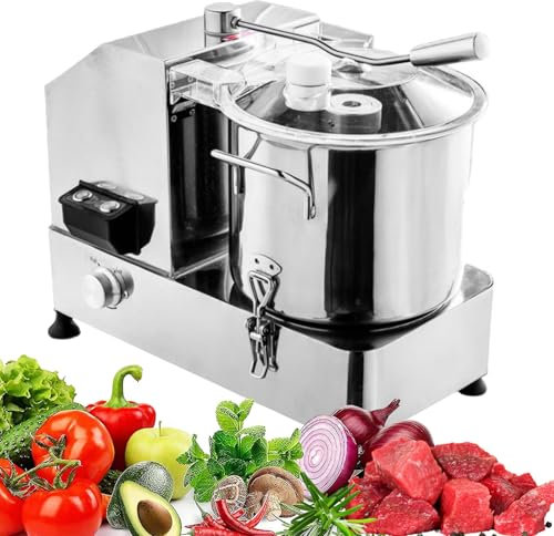 Procesador de Alimentos automático para Cocina de Restaurante/hogar, Picador de Verduras Comercial, rallador de Carne, rallador eléctrico de Frutas y Queso, Cuerpo