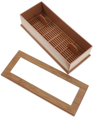 VALICLUD Boîte Japonaise Simulé pour Baguettes et Ustensiles Étui Portable avec Couvercle Transparent Rangement Pratique pour Cuisine et Bureau
