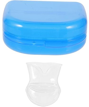 Mikikit Dispositivo Antirussamento e Compatto in Silicone Copertura Linguale Mini Portatile, Design Traspirante per Ridurre Russare Durante Sonno