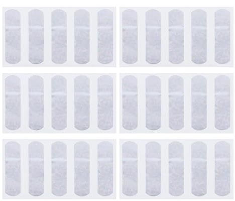 BESPORTBLE 60 unidades de apósitos adhesivos para dedos: impermeables con purpurina para las yemas de los dedos - parches de polietileno para heridas - apósitos deportivos para mujeres