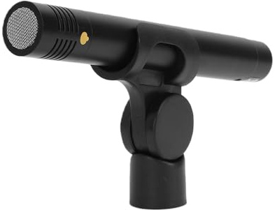 Dilwe Microfono a Condensatore a Matita, Microfono XLR Cardioide con Filtro Passa Alto da 150 Hz per Registrazioni in Studio e Performance Dal Vivo