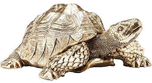 Kare Design figura decorativa Turtle Gold piccola, oro, 11cm, tartaruga, decorazione simbolica, amanti degli animali, stile esotico/etno