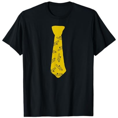 Lustiges Posaunen Krawatte T-Shirt | Posaune Posaunist T-Shirt