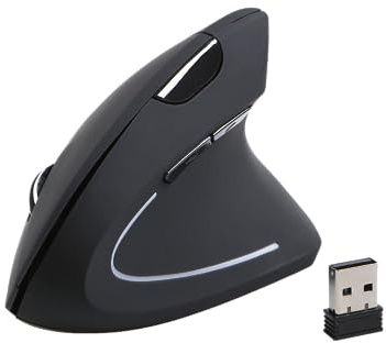 GELID SOLUTIONS Mouse Verticale Wireless Apex - Forma ergonomica - Wireless 2.4G - 3 modalità DPI - Pulsanti successivo/precedente - Plug-n-Play
