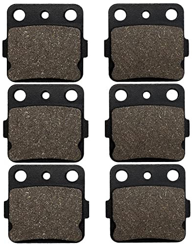 Cnornus 3 Paar Bremsbeläge Vorne und Hinten für YAMAHA YFM 350 R YFM350 R 2004-2013 YFM 660 R YFM660 R Raptor 2001-2004 für HONDA TRX 400 EXX/EXY/EX1/EX8 1999-2008