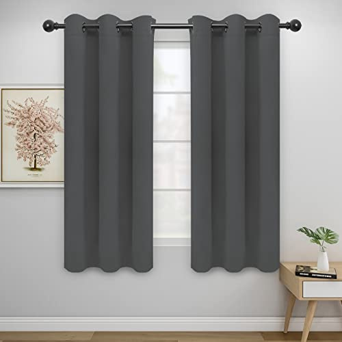 Easy-Going Cortinas Opacas para Dormitorio, Aislamiento térmico sólido con Ojales, Cortinas de Ventana para reducción de Ruido, Cortinas de oscurecimiento de habitación para Sala de Estar, 2 Paneles