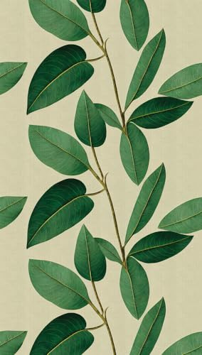 Livingwalls 398661 Papier peint photo intissé Motif fleurs vert/marron 3,71 m x 2,80 m Fabriqué en Allemagne