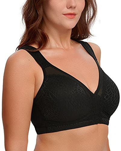 Curyon Women's Front Closure Black 38DD
