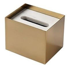 Stilvolle Taschentuchbox, Taschentuchbox aus Marmor und Edelstahl for Wohnzimmer, Leichter Luxus, gehobener Couchtisch, Tischschubladenbox, Haushaltsservietten-Aufbewahrungsbox, für die Dekoration au