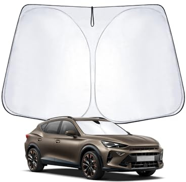 Sonnenschutz Frontscheibe kompatibel mit Seat Leon MK4 2020–2024 2025 2026 Windschutzscheibe Sonnenschirm Sonnenblende für Formentor 2023 mit UV Schutz, Abkühlung