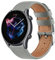 ZGCE Correa para Amazfit Balance/Bip 5/GTR 4/GTR 3/3 Pro/GTR 2/GTR 2e/GTR 47mm, 22mm Correa de Cuero de Liberación Rápida para Amazfit Cheetah Round/Cheetah Pro/Stratos 3/2, Gris