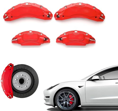 Xiazhi Coperchio Pinza Freno Auto per BMW 5 Series F10 Sedan 2014 2015 2016 2017, Copertura Pinza Freno in Alluminio Resistente al Calore Mozzo Ruota Copri Pinza Freno,A