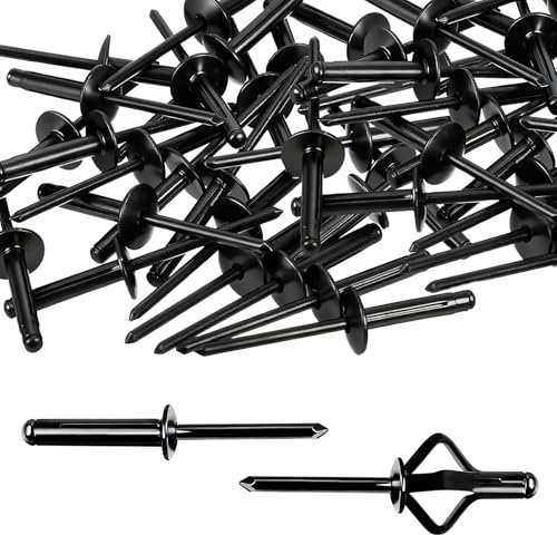 60 stycken nitar blinda nitar popnitar set aluminium expansionssnitar svart pour industri bilmöbler konstruktion