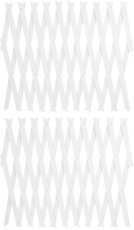 Veemoon Lot de 2 Panneaux de Treillis en Bois Extensibles pour Plantes grimpantes, en intérieur et en extérieur.