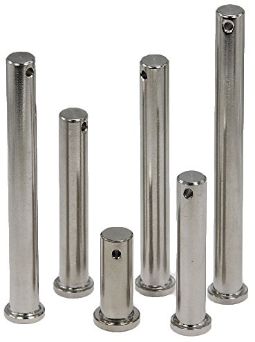 Steckbolzen 12x105 mm - (2 Stück) - Sicherungsbolzen / Splintbolzen / Bolzen - aus Edelstahl A4