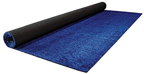 House, Home and More Outdoor Artificial Turf with Marine Backing – Electric Blue 6 Feet X 30 Feet – Spectrum Series .25 Inch Pile Height