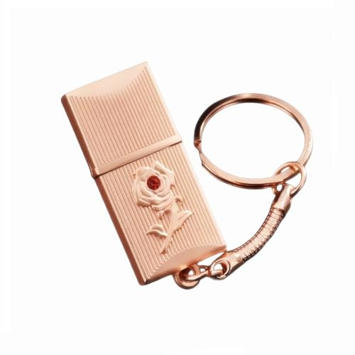 UFARID Novelty Rose USB3.0 Flash Drive Memory Stick High Speed USB Sticks for Computer PC Laptop School Business Gift (64GB, Rose Gold)