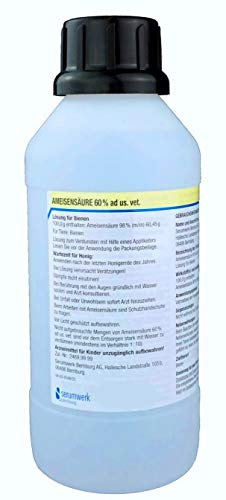 Ameisensäure 60% ad us. vet. | Orig. Serumwerk Bernburg Deutschland | für Bienen gegen Varroa | zur Varroabehandlung (5 Liter)