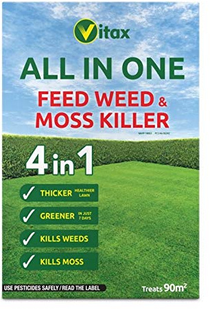Vitax Feed Weed & Moss Killer - Treats 90m2