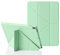 MuyDoux Custodia Origami per iPad 10,2 Pollici 9a (2021) 8a (2020) 7a (2019) Generazione, 5-in-1 Angoli di Visuale Multipli, Cover Posteriore Morbida Flessibile, Auto Svegliati/Sonno, Verde