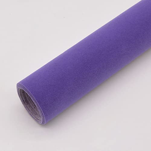HARICSET Bastelfilz Selbstklebend 150 cm Breit Kinder Vliesstoff Stoff Filzplatten zum Filzuntersetzer Basteln Nähen DIY Patchwork(Size:1.5 * 0.5m,Color:Violett)