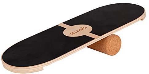 Selonis Balance Board Aus Holz Für Erwachsene Und Kinder Koordinationstraining Balancebrett Physiotherapie Skateboard Surfbrett Surf Sport Fitness Crossfit Yoga - Mit Matte Und Ohne Matte Erhältlich