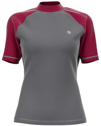 HDTIYUYP Damen Mädchen Bademode Rashguards - Frauen Kinder UV-Schutz Surfshirt Badeshirt Schnelltrocknende Aktive Wassersport Swim Tee Atmungsaktives Surfen Shirt Strand Wet Top