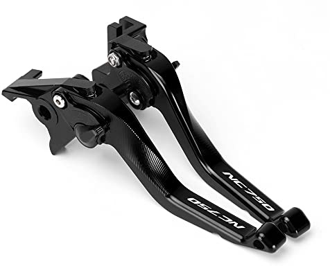 Modeer para NC 750 750S 750X 2016-2020 Motocicleta Aluminio Manetas cortas de embrague de freno nc750 nc750s nc750x Accesorios (Negro)