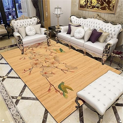 RUGMRZ Flurteppich Geometrisch weich, bequem, verschleißfest und rutschfest fleckerlteppich gelb Zimmer Teppich mädchen Teppich Aussenbereich flurteppich Teppich ornament180x270CM