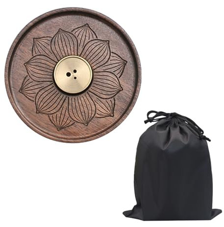 1 porta incenso in legno, supporto per bastoncini di incenso, contenitore per incenso con contenitore per cenere rimovibile, può essere utilizzato durante la meditazione, lo yoga, come decorazione per