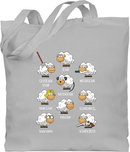 Shirtracer - Baumwolltasche - - Taschen - Schafe Schäfchen Schäfer Schaf Sheep Schafbauer Lustig Witzig