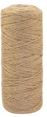 Hilpaty Cuerda de Yute Natural 1mm 300M Cordel Bramante para Jardinería, Decoración, Embalaje, Bricolaje, Floristería