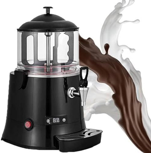 ExoticaBlend Machine à Chocolat Chaud Commerciale, Fondoir à Chocolat, Distributeur de Chocolat Chaud, Affichage Numérique LED, pour Chauffer Le Lait de Café au Chocolat, 30 ℃-90 ℃,5L