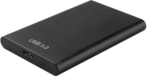 LYEAA Carcasa de disco duro externo portátil de 2.5 pulgadas y 1 TB USB 3.0 - Carcasa de metal de alta velocidad para libros, tabletas, PC