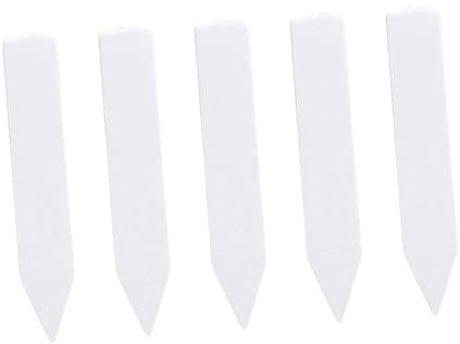 CAXUSD Blumenpflanzen 1000St Pflanzenpfostenmarker Gewächshaus Pflanzen-Tags Stake-Tags Etiketten Pflanzenpfähle wasserfeste Markierungen Druckbar Kindergarten Bambuspflock Anlage Weiß