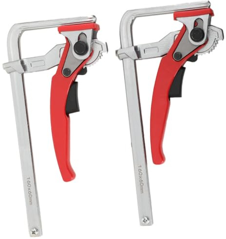 2tlg Hebelzwinge Tischzwinge mit Hebelgriff, Spannbereich*Tiefe 160mm*60mm