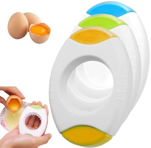 Egg Shell Opener,Egg Separator for Raw Eggs Egg Shell Cutter for Boiled Eggs Topper, Kitchen Gadgets Tools Egg Peeler for Quickly Cutting Off The Tops of Cooked Eggs(3MIX)