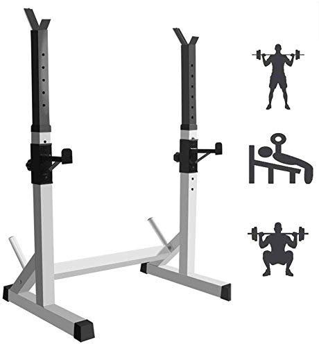 Multi-Function Squat Rack Adjustable Weight Bench Support Max Load 300Kg Bench Press Barbell/Dumbbell Lifting Frame Home Gym Dipping Station