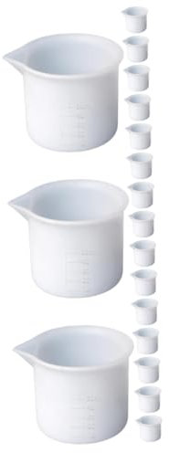 Gatuida 18pcs Washing Liquid Measuring Cup Silicone Stirring Holder DIY Epoxy Crafts Epoxy Molds