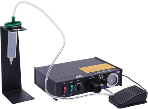 YXZQLOZ Dispensador de Pegamento neumático, dispensador de Pegamento Semi-automático/Manual, temporización automática, para componentes