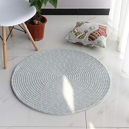 Recycled Multicolor Round Flokati Rug - Handwoven Cotton Area Carpet Eco-Friendly Patchwork Floor Mat Sustainable Home Decor - Perfect for Living Room Bedroom and Kids' Rooms.