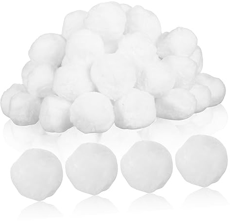 Hemobllo Boules Filtrantes pour Piscine Et Aquarium Baignade, Paquet 700g Emballage sous Vide, Média Filtrant en Fibre Léger Et Solide, Filtration pour Pompe Filtre Sable